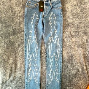 Levi’s 501 high rise skinny jeans